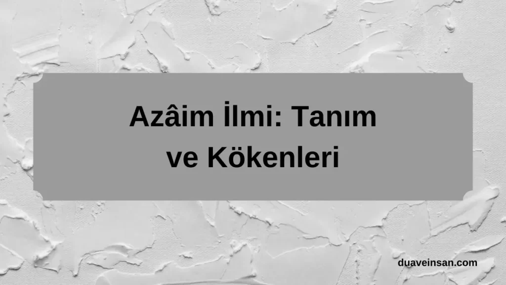 Azâim İlmi