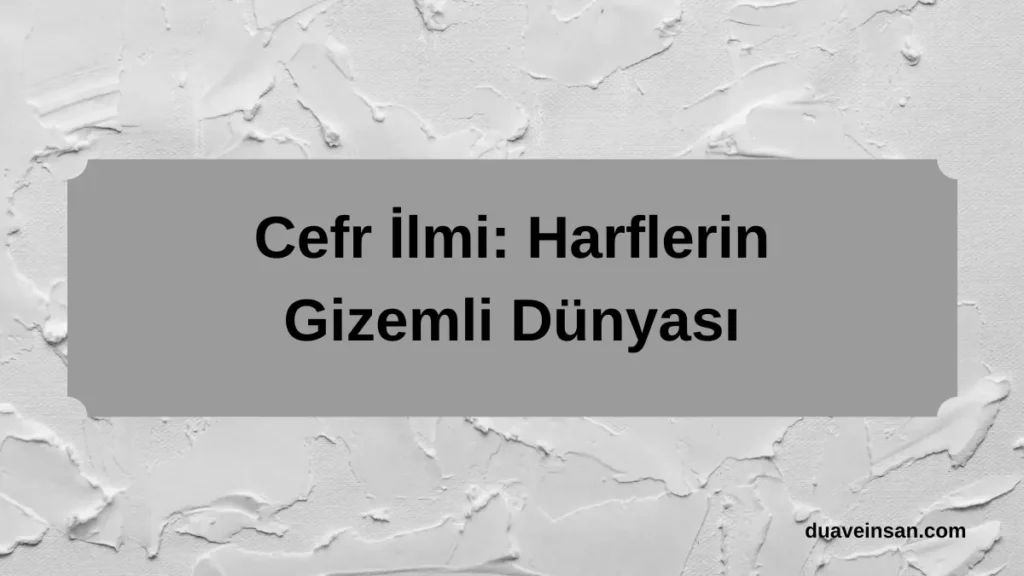 Cefr İlmi