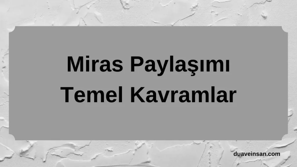 Miras Paylaşımı